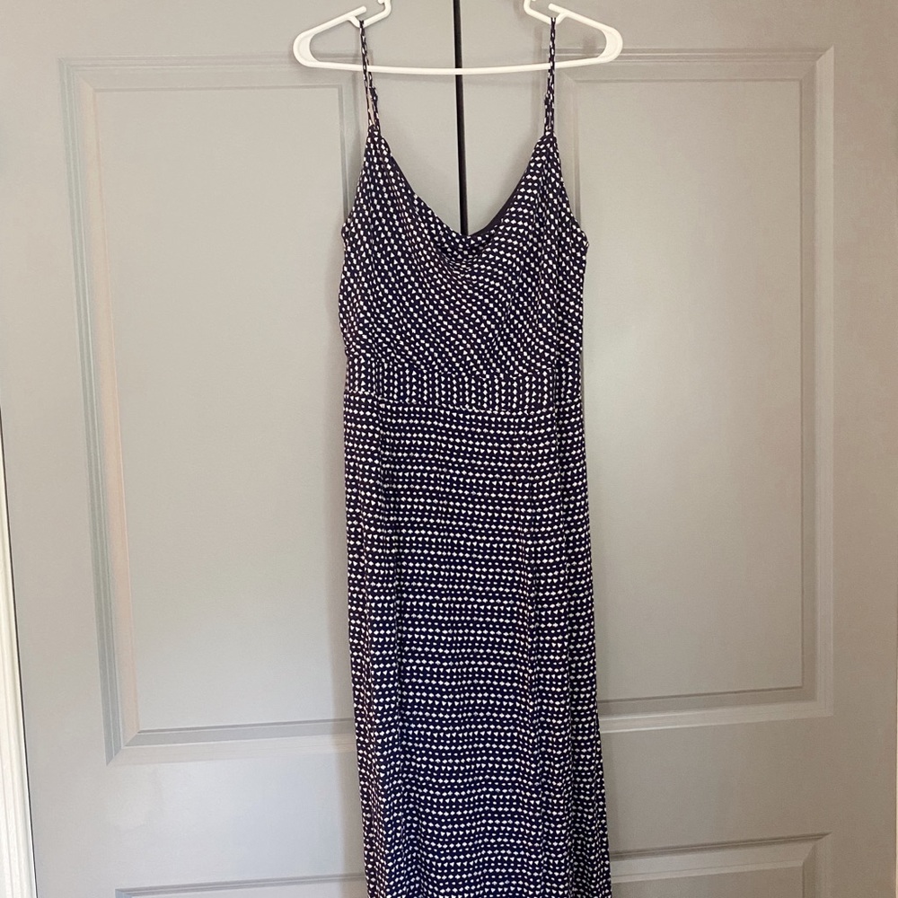 Blu Pepper - navy midi Dress - size Large